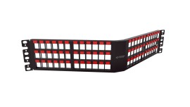 PATCH PANEL DESCARREGADO 72P ANGULAR 2U BLINDADO