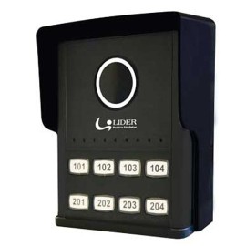 Porteiro Coletivo Smart Interfone 8 Pontos Lider LR 808 c/ Fonte Embutida