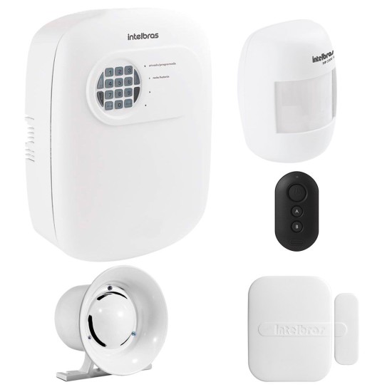 Kit de Alarme Intelbras ANM 3004 ST com 02 Sensores e Discadora por Telefone fixo Sem Fio