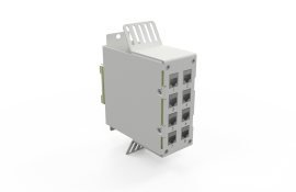    .PATCH PANEL PARA TRILHO DIN 8P