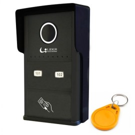 Porteiro Coletivo Smart RFID Interfone 2 Pontos Com Controlador de Acesso Lider 29360