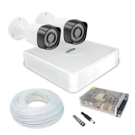 Kit Com 2 C�meras de Seguran�a Full HD 1080p e DVR de 4 Canais Citrox