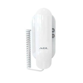 Interfone Monofone Extens�o Universal AGL S100 Branco com Bot�o p/ Fechadura El�trica