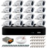Kit 16 Câmeras Orion GS0022 HD 720p Giga Security + DVR Giga Security Multi HD + Acessórios