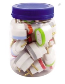 PINO ADAPTADOR 2P 10A/250V BR (POTE)