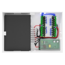 Rack Power Balun HD 8000 16 Ch De At� 5Mp Onix Security Leva Sinal de Video e Alimenta��o Atrav�s �nico Cabo e Fonte Inclusa, Organizador Vertical