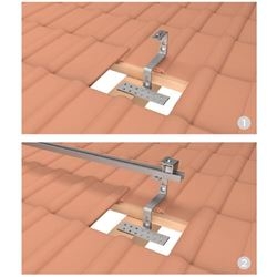 Estrutura Solar Telha Colonial 04 Placas (rs-281) S/ Perfsts