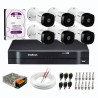 Kit 6 Câmeras de Segurança Full HD 1080p VHD 1220 B G6 + DVR Intelbras MHDX 1108 de 8 Canais 1080p Lite + Acessórios