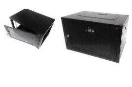 MINI RACK 4U X 370 MM - C/ 1� PLANO - PRETO - WJ