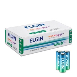 Bateria A23 Alcalina Elgin Para Controle Remoto - Caixa Com 50 Unidades  29026