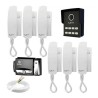 Kit Porteiro Eletrônico Interfone Coletivo 8 Pontos + 6 Monofones Lider + Fechadura Elétrica + Cabo27463