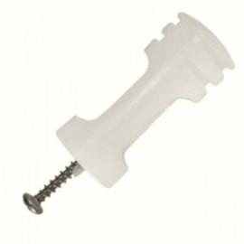 Isolador Maia Branco c/ Parafuso Para Hastes de Cerca El�trica