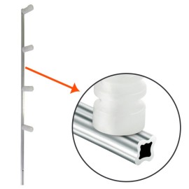 Haste Cerca El�trica 3/4 X 1/8 75cm com 04 Isoladores Modelo Barra Chata