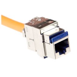 Conector F�mea Rj45 Cat 6a Blindado Keystone Branco Snap Tl