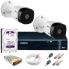 Kit Intelbras 2 Câmeras HD 720p VHL 1120 B + DVR 1104 Intelbras com HD 1TB + Acessórios