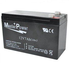 Bateria 12V 7Ah Recarreg�vel Selada p/ Alarme ou Cerca El�trica - Master Power   28517