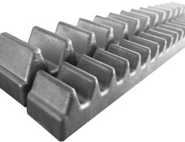 20PCS GOMO PECCININ ALUMINIO DZ GATTER LIGHT SUPER ORIGINAL PARA CREMALHEIRA 30CM 20 UNIDADES DE 30CM TOTAL 6 METROS