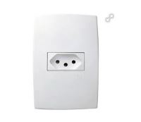 1 TOMADA 2P+T 10A 4X2 BRANCA - PIAL PLUS ANTIGA