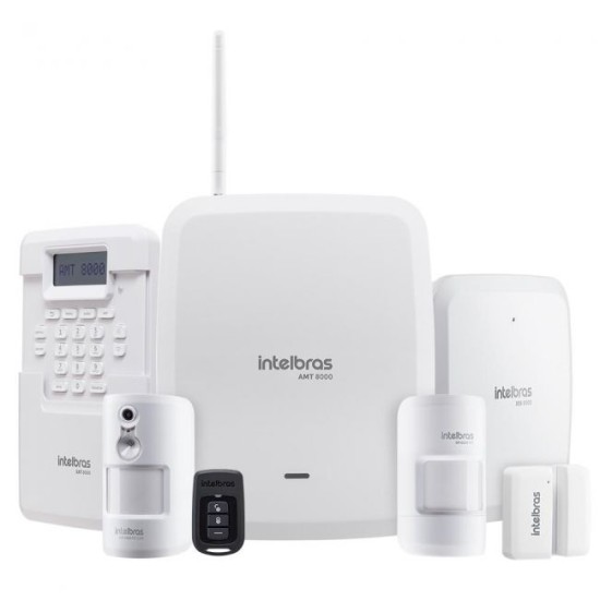 Kit Alarme Intelbras Linha 8000 Totalmente Sem Fio e Monitorado Via Aplicativo Celular - Monte Você Mesmo 29958