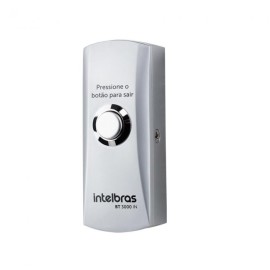 Bot�o Acionador Inox Para Abertura de Portas Botoeira BT 3000 IN Intelbras
