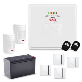 Kit Alarme Sem Fio JFL Com 2 Sensores de Presen�a e 4 Sensores Magn�ticos