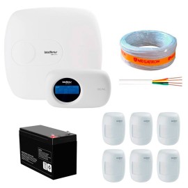 Kit de Alarme Intelbras AMT 2010 com 06 Sensores Com Fio