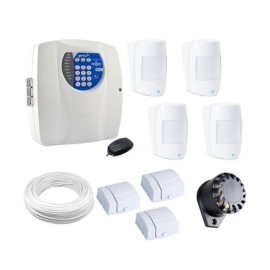 Kit Alarme Residencial e Comercial Completo c/ 7 Sensores e Central Genno c/ Discadora Telef�nica 28348