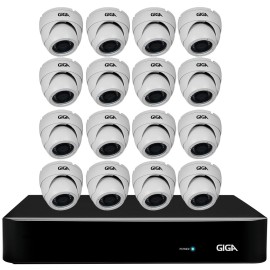 Kit Orion HD 720p 16 C�meras GS0021 + DVR Giga Security + Acess�rios