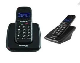 TELEFONE SEM FIO TS 63V PRETO - INTELBRAS