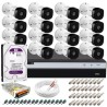 Kit Intelbras 16 Câmeras Full HD 1080p VHL 1220 B + DVR 3116 Intelbras com HD 1TB + Acessórios