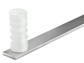 Haste Cerca El�trica 1,00 Metro 4mm com 06 Isoladores modelo Barra Chata