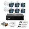 Kit 6 Câmeras de Segurança HD 720p Giga Security GS0018 + DVR Giga Security Multi HD + Acessórios