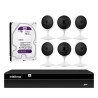 Kit 6 Câmeras com Inteligência Artificial Full HD iM3 Intelbras Branca + 1 NVR 08 Canais 6MP NVD 1308 Intelbras + 1 HD Interno WD Purple 1TB Surveillance SATA III