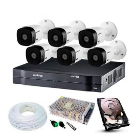 Kit 6 C�meras de Seguran�a Intelbras HDCVI Completo c/ DVR 8 Canais MHDX 1108 Intelbras