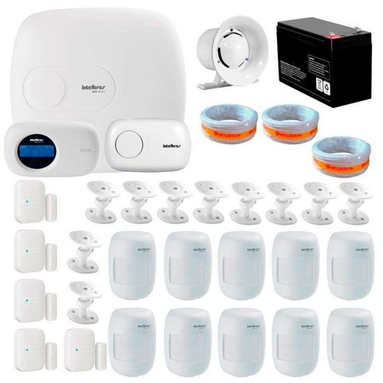 Kit Alarme Intelbras Internet 15 sensores, 2018 E, Completo