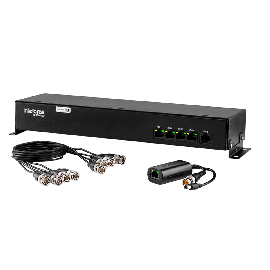 Power Balun de 4 Canais Intelbras VB 3004 WP - Resolu��o 4k, V�deo e Alimenta��o via Cabo UTP, Fun��o Bidirecional e Multi HD