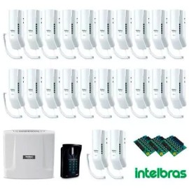 Kit Interfone Digital Completo Comunic 22 Pontos c/ Porteiro Eletr�nico - Intelbras  29138