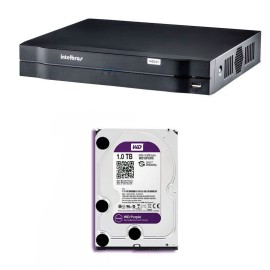DVR Stand Alone Multi HD Intelbras MHDX-1004 4 Canais + HD 1TB WD Purple de CFTV (N�o instalado)