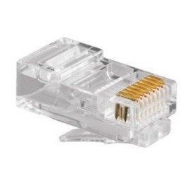 Conector RJ45 CAT5 Macho p/ Cabo LAN UTP