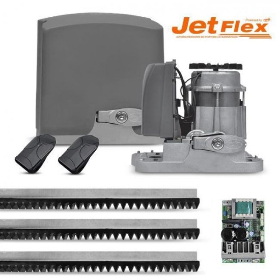 Motor de Portão Rápido Kit Automatizador Deslizante 1/2 HP DZ Rio R 800 Jet Flex PPA