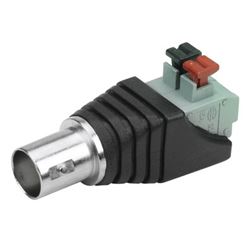 Conector Bnc F�mea Com Borne C/ Engate Rapido (75 Oh)-10 Pc