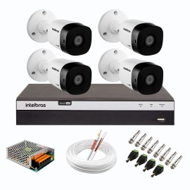 Kit Intelbras 8 C�meras Full HD 1080p VHL 1220 B + DVR 3108 Intelbras + Acess�rios