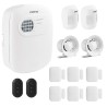 Kit de Alarme Intelbras ANM 3004 ST com 08 Sensores e Discadora por Telefone fixo Sem Fio