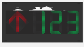 Parking Guidance Indoor Number 8 LED Screen Module