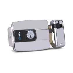 Fechadura C-90 El�trica Pro - Ad Aj Bot�o Inox