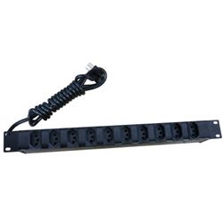 Calha 10 Tomadas 20a Preto - Padr�o Novo