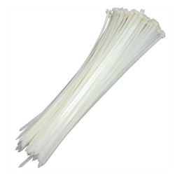 Abra�adeira De Nylon Branca 293 X 7,6 Mm