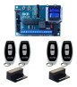 CENTRAL PLACA PARA PORTÃO AUTOMÁTICO COM FREIO EMBREAGEM DESACELERAÇÃO + 4 CONTROLES + 2 IMAS
