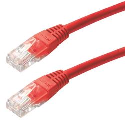 Patch Cord Cftv 2,5 M Cat 5 Rj45/rj45 Pvc Vermelho